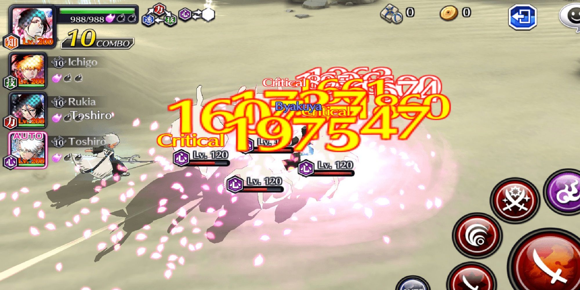 Bleach Brave Souls - Large damage numbers