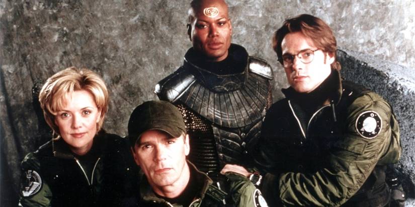 Stargate Children of the Gods' Samantha Carter, Jack O'Neil, Teal'c, and Dr. Daniel Jackson
