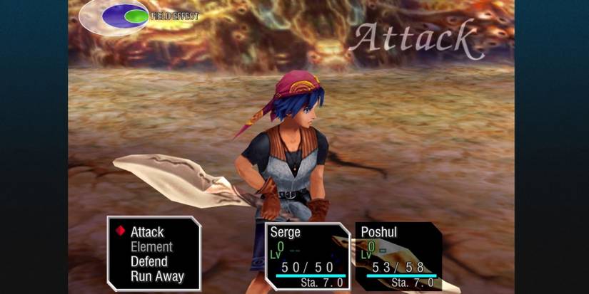 Chrono Cross Serge battle