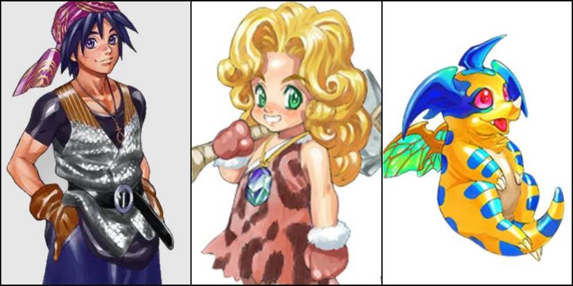 Chrono Cross Serge, Leah, and Draggy