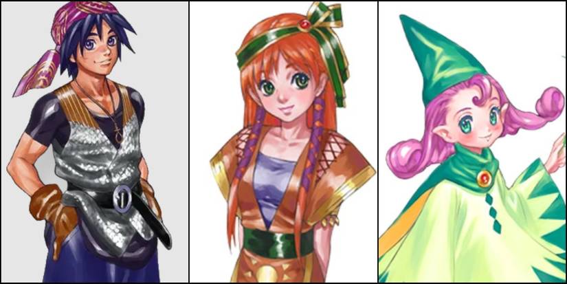 Chrono Cross Serge, Leah, and Razzly