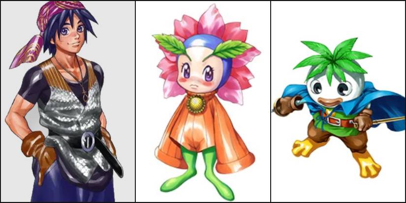 Chrono Cross Serge, NeoFio, and Turnip