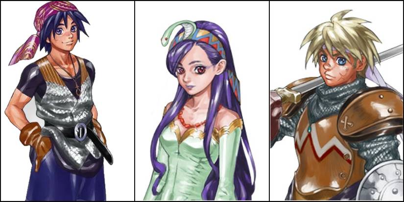 Chrono Cross Serge, Riddel, and Glenn