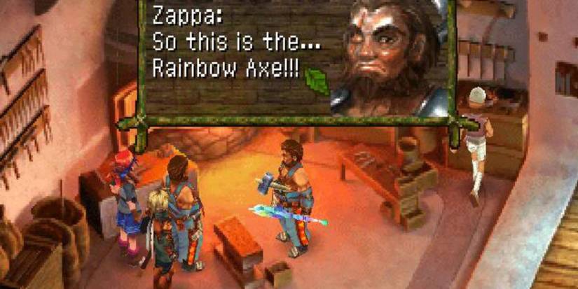 Chrono Cross Zappa Home World Another World Rainbow Axe