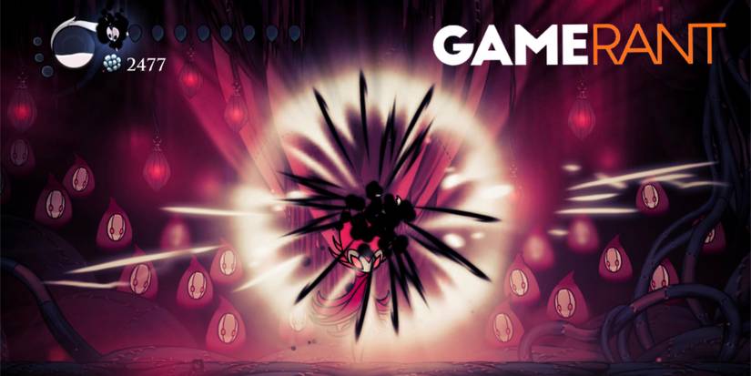 Hollow Knight getting destroyed by Nightmare King Grimm