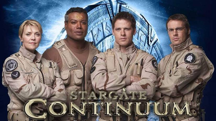 Stargate Continuum's Samantha Carter, Teal'c, Cameron Mitchell, and Dr. Daniel Jackson