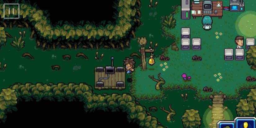 Coromon - Looking at a strange contraption