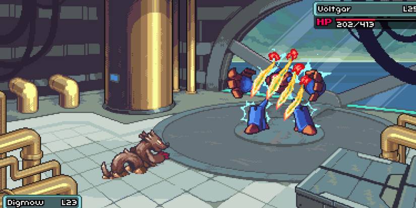 Coromon - Fighting a Voltagar