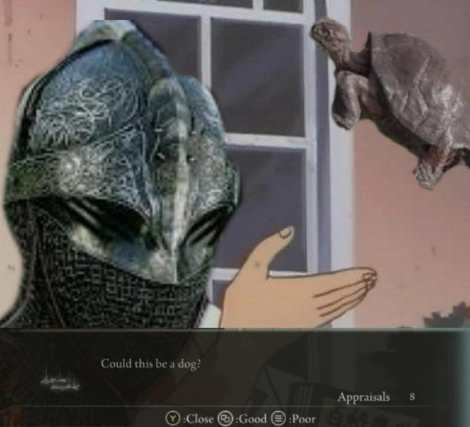 Could this be a dog elden ring meme