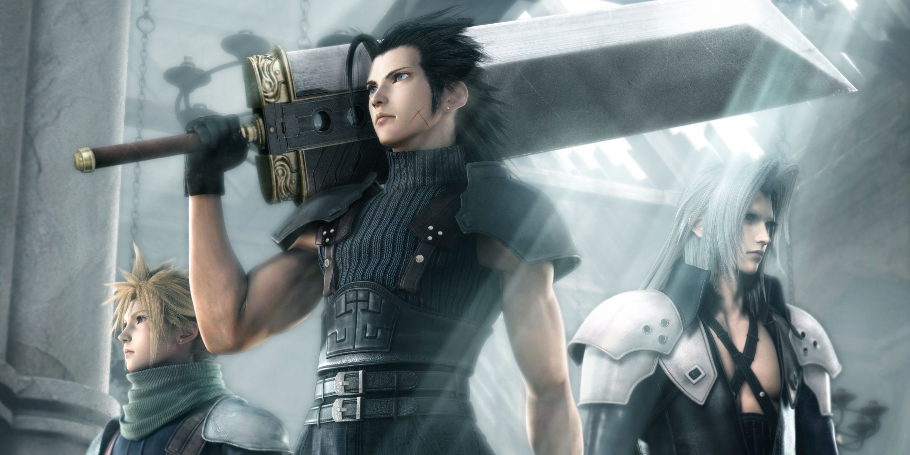 Zack, Cloud, and Sephiroth in Crisis Core: Final Fantasy 7