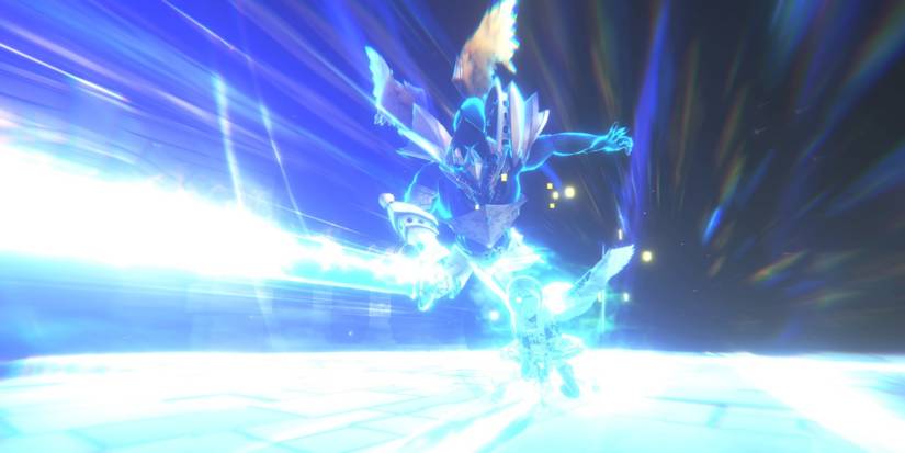 Crystar - Rushing forward to attack