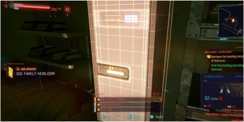 Cyberpunk 2077 Finding Johnny's Shoes In A Locker