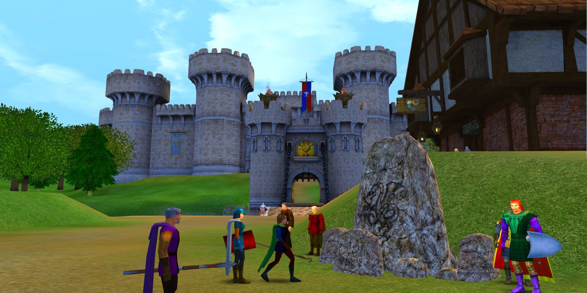 Dark Age of Camelot exterior castle screensot
