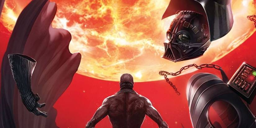 Darth Vader meditating