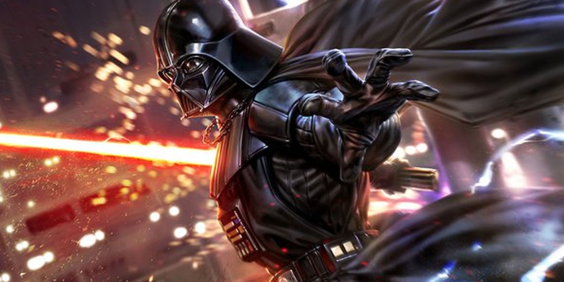Darth Vader using his telekinesis