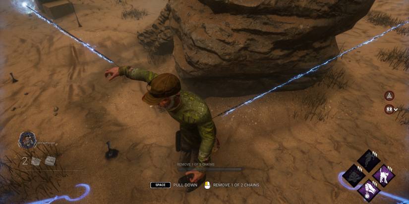 DbD Bill Using Rocks To Break Chains Cropped