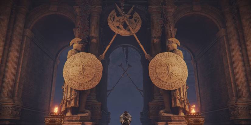 Showing A Tarnished Using The Grand Lift Of Dectus 