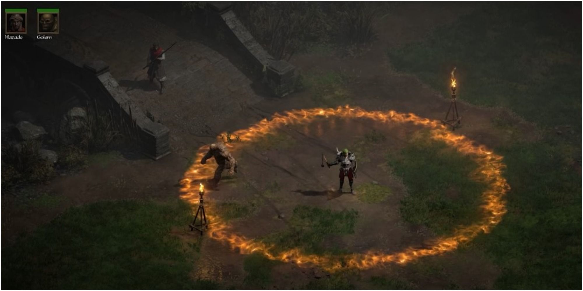Diablo 2 Resurrected Necromancer Using Battle Command