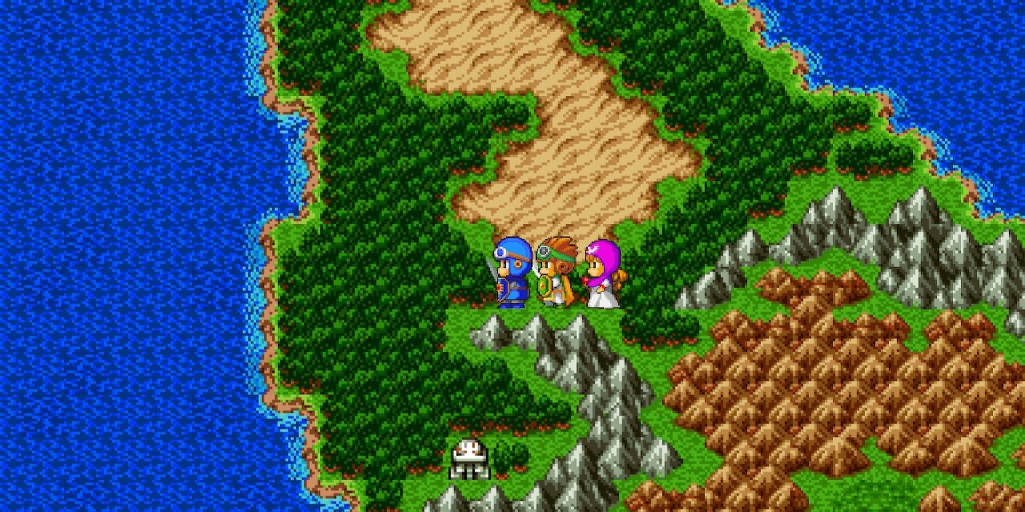 Dragon Quest II Overworld Map Cropped