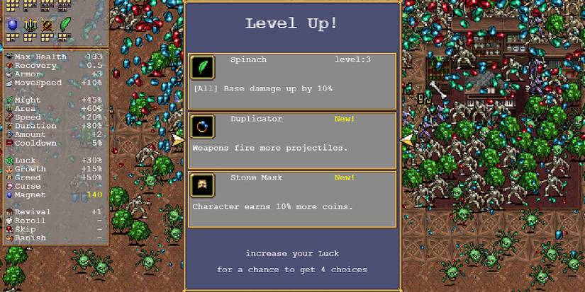 The Duplicator weapon in Vampire Survivors