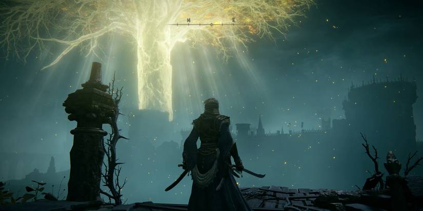 Elden Ring - Example Of Golden Leaves Falling From Erdtree