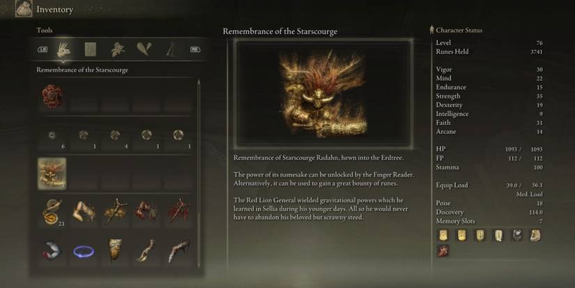 Elden Ring After Starscourge Radahn Fight Remembrance