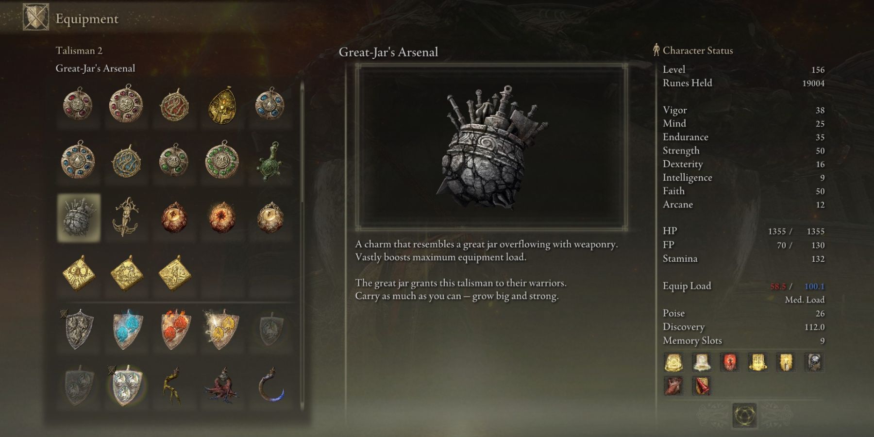 Elden Ring How To Get Great Jar's Arsenal Talisman (And What It Does)