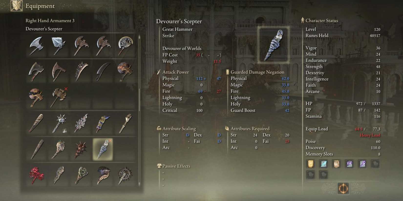 Elden Ring Legendary Armaments Location Guide Devourers Scepter