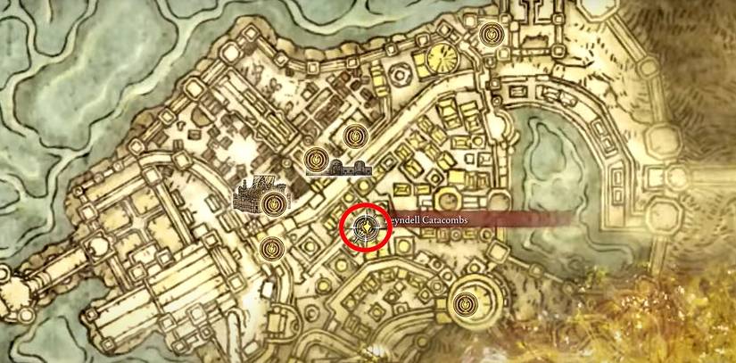 Elden Ring Leyndell Catacombs Location