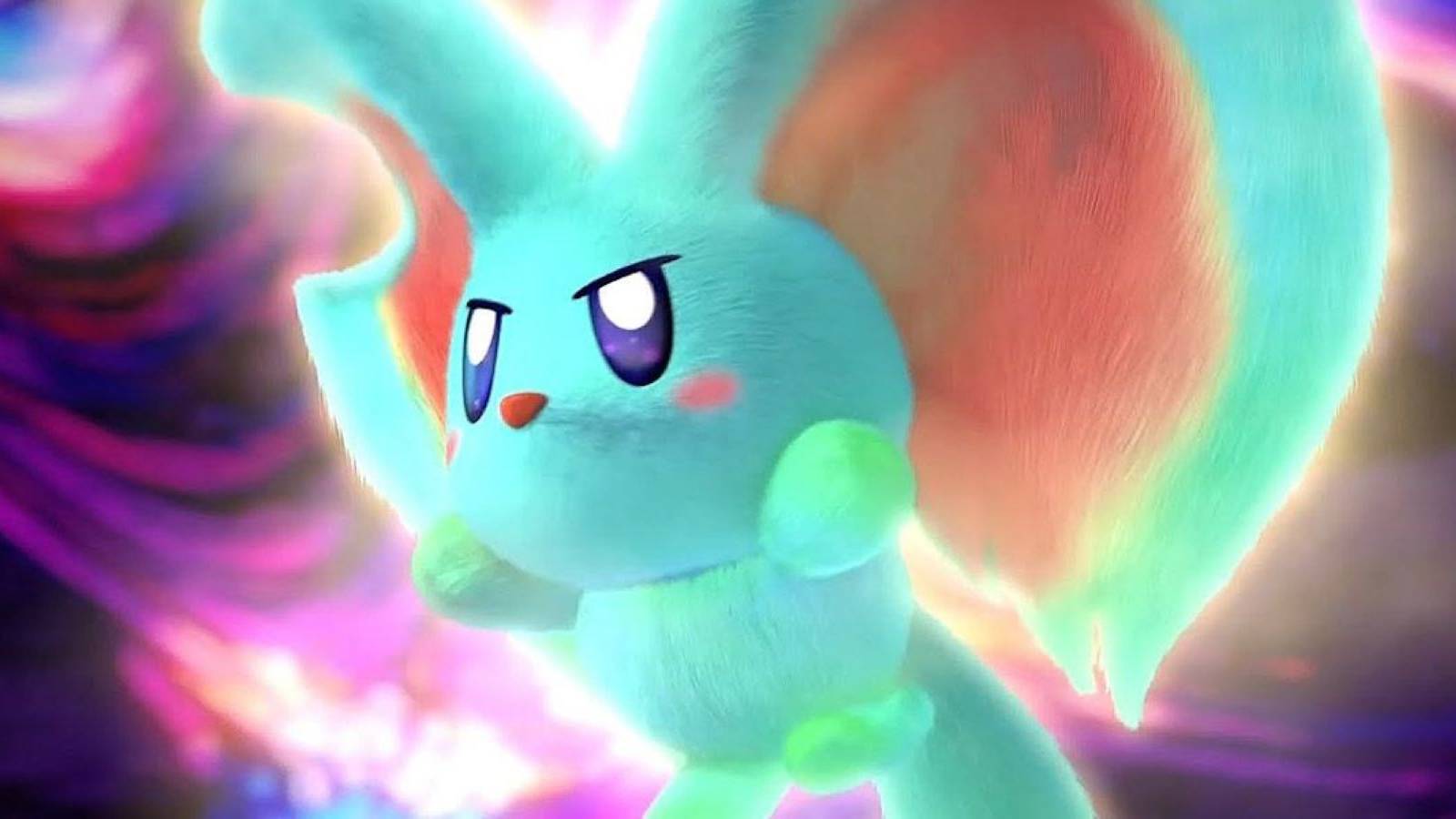 Elfilin in front of a portal in the final cutscene of Kirby and the Forgotten Land