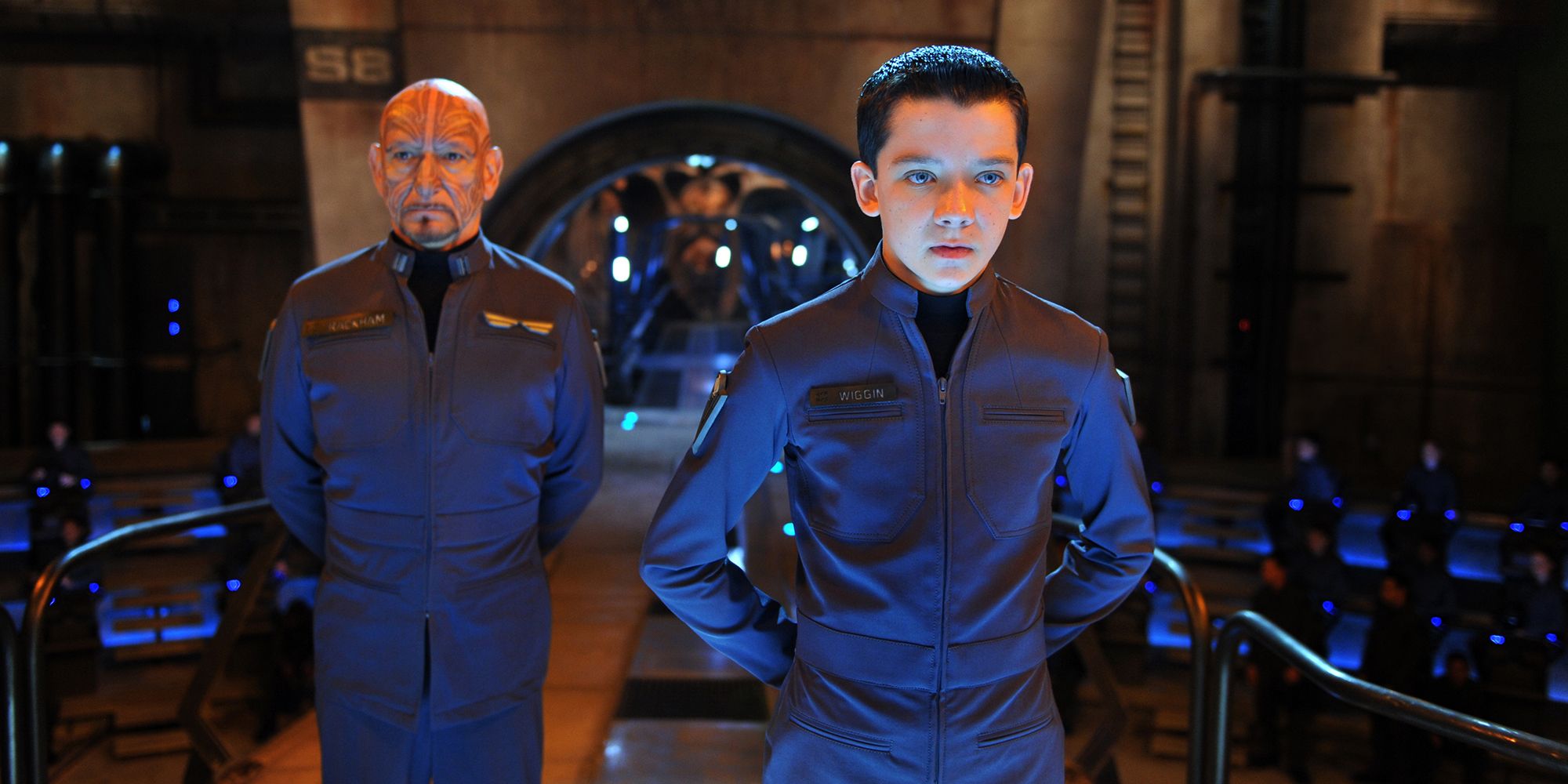 Asa Butterfield and Ben Kingsley in Ender's Game