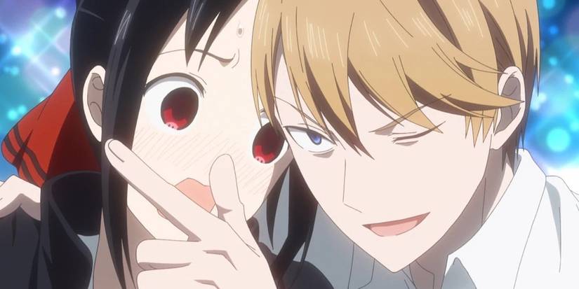 Kaguya and Shirogane Close Together 