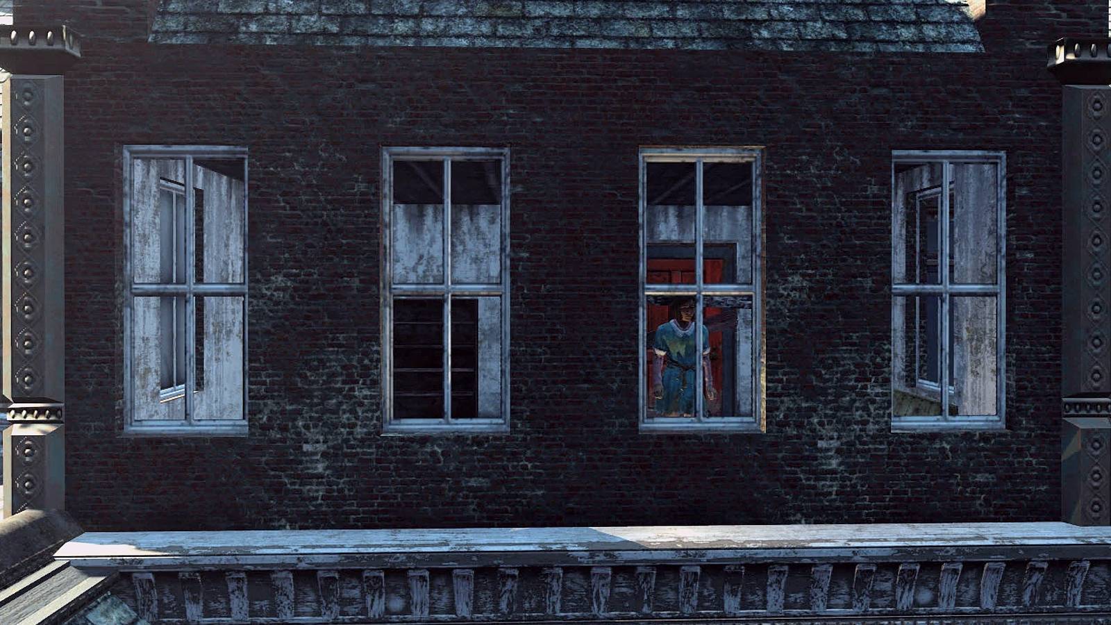 Fallout 4 Grandchester Mystery Mansion Lucy Window creepy