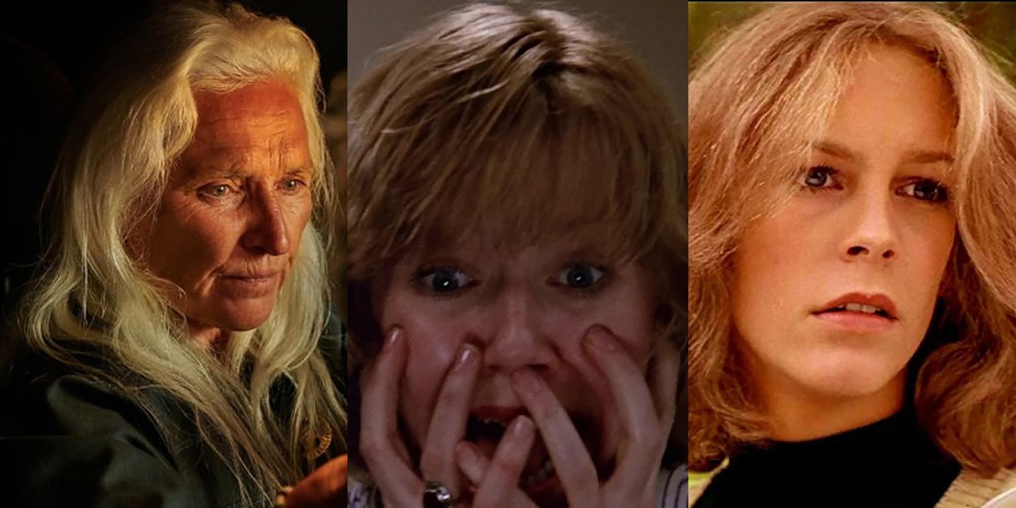 Laurie Strode In Halloween, Sally Hardesty in Texas Chainsaw Massacre and Alice Hardy in Friday The 13th Part 2