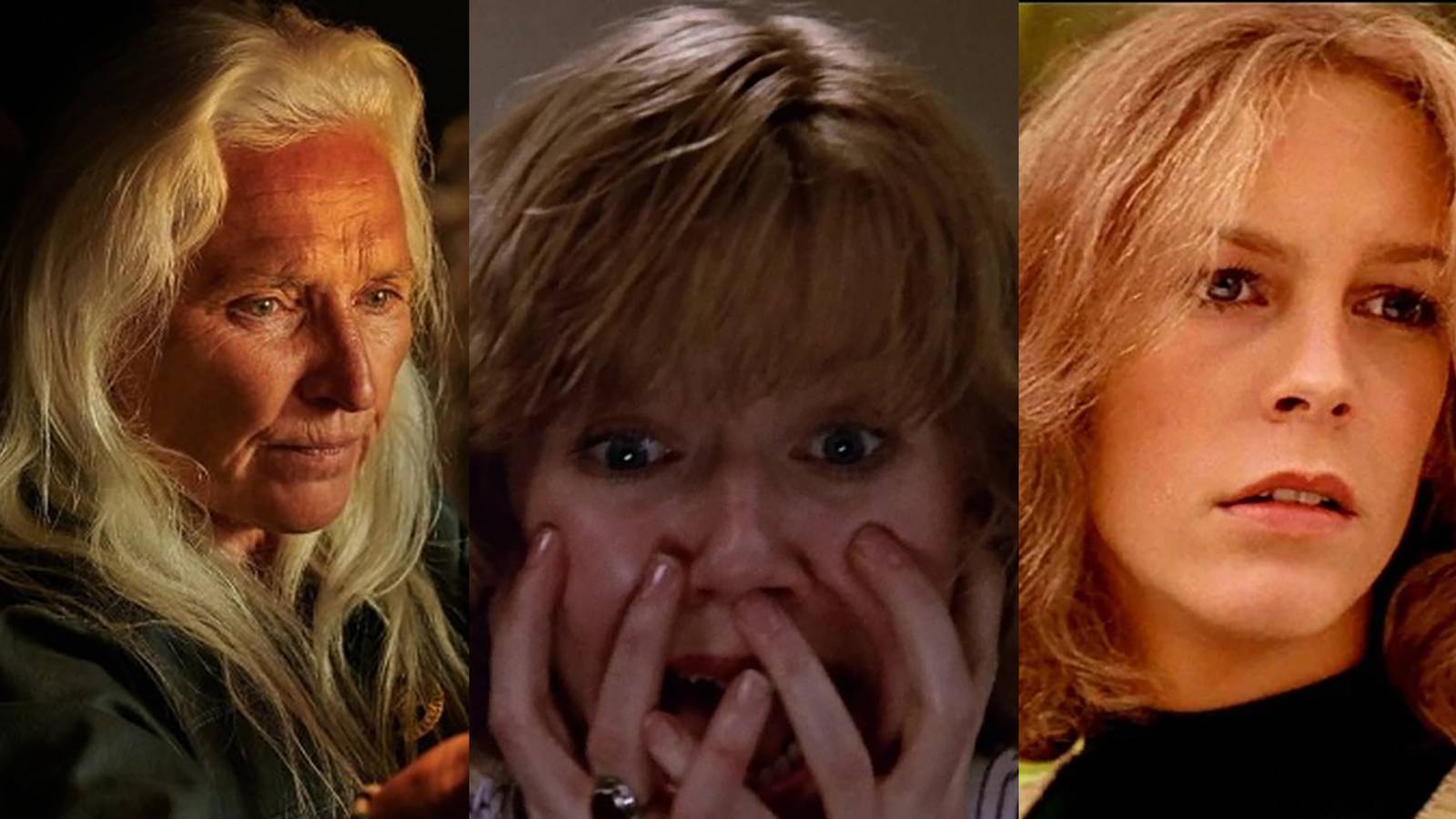 Laurie Strode In Halloween, Sally Hardesty in Texas Chainsaw Massacre and Alice Hardy in Friday The 13th Part 2