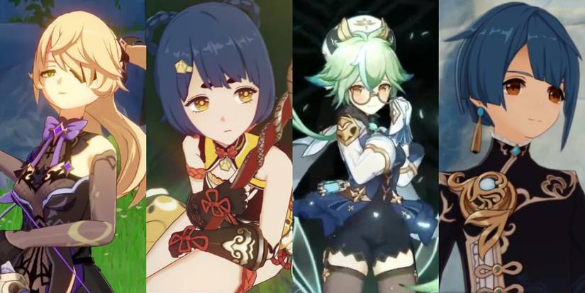 Fischl Xingqiu Sucrose and Xiangling in Genshin Impact