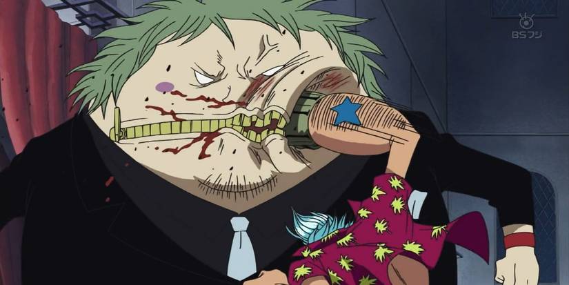 Franky punching fukurou