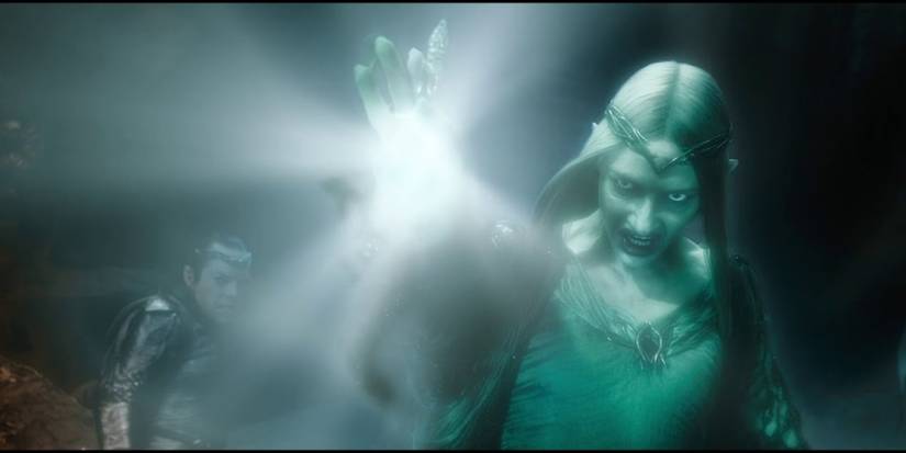 Galadriel banishes Sauron