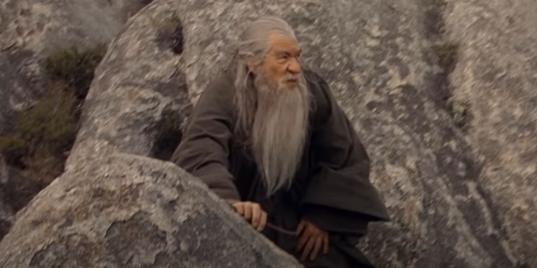 Gandalf in the rocks