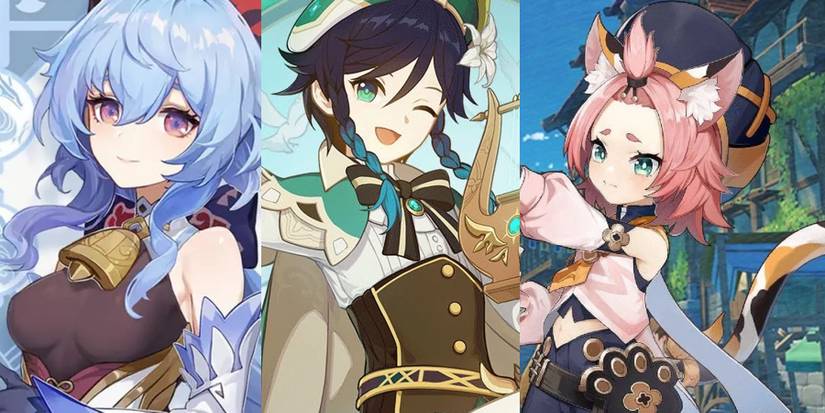 Genshin Impact Ganyu Venti Diona