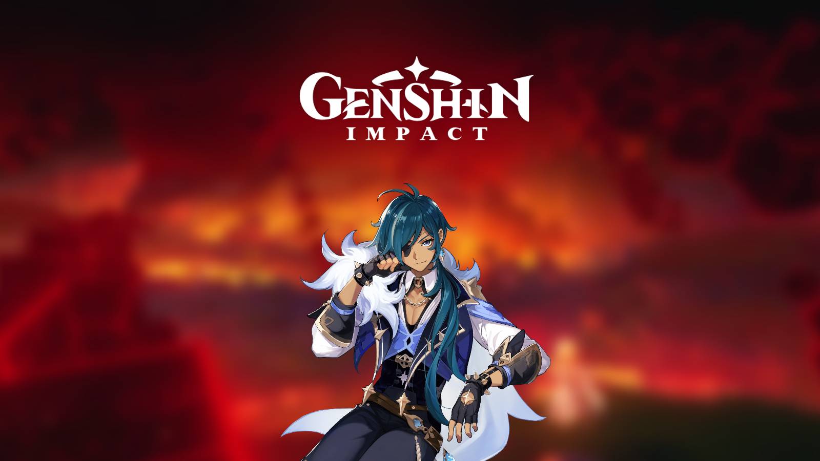 Genshin Impact Kaeya Art Logo Title