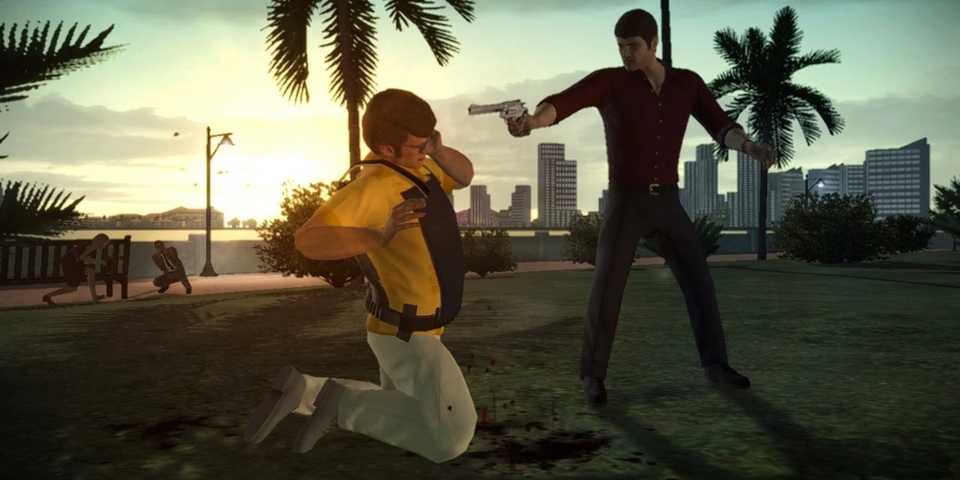 Threat with a gun during a cutscene