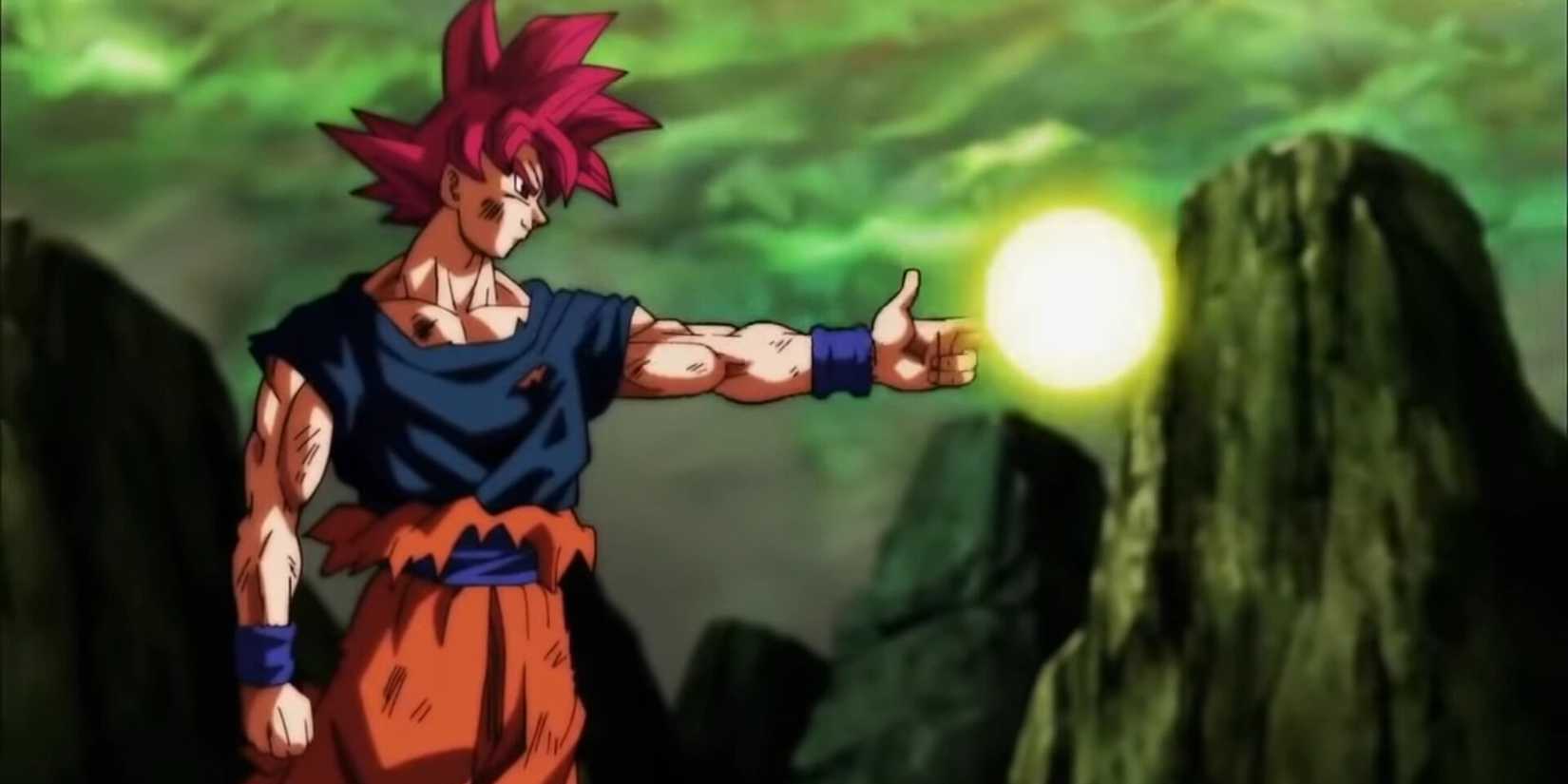 Goku using God Shot in Dragon Ball Super