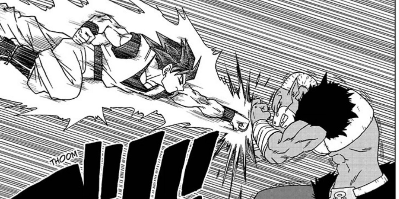 Goku vs. Moro in the manga