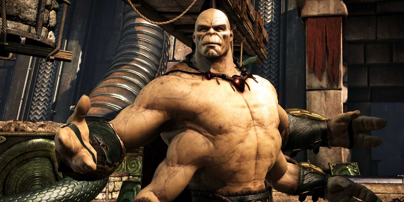 Goro standing ready to fight