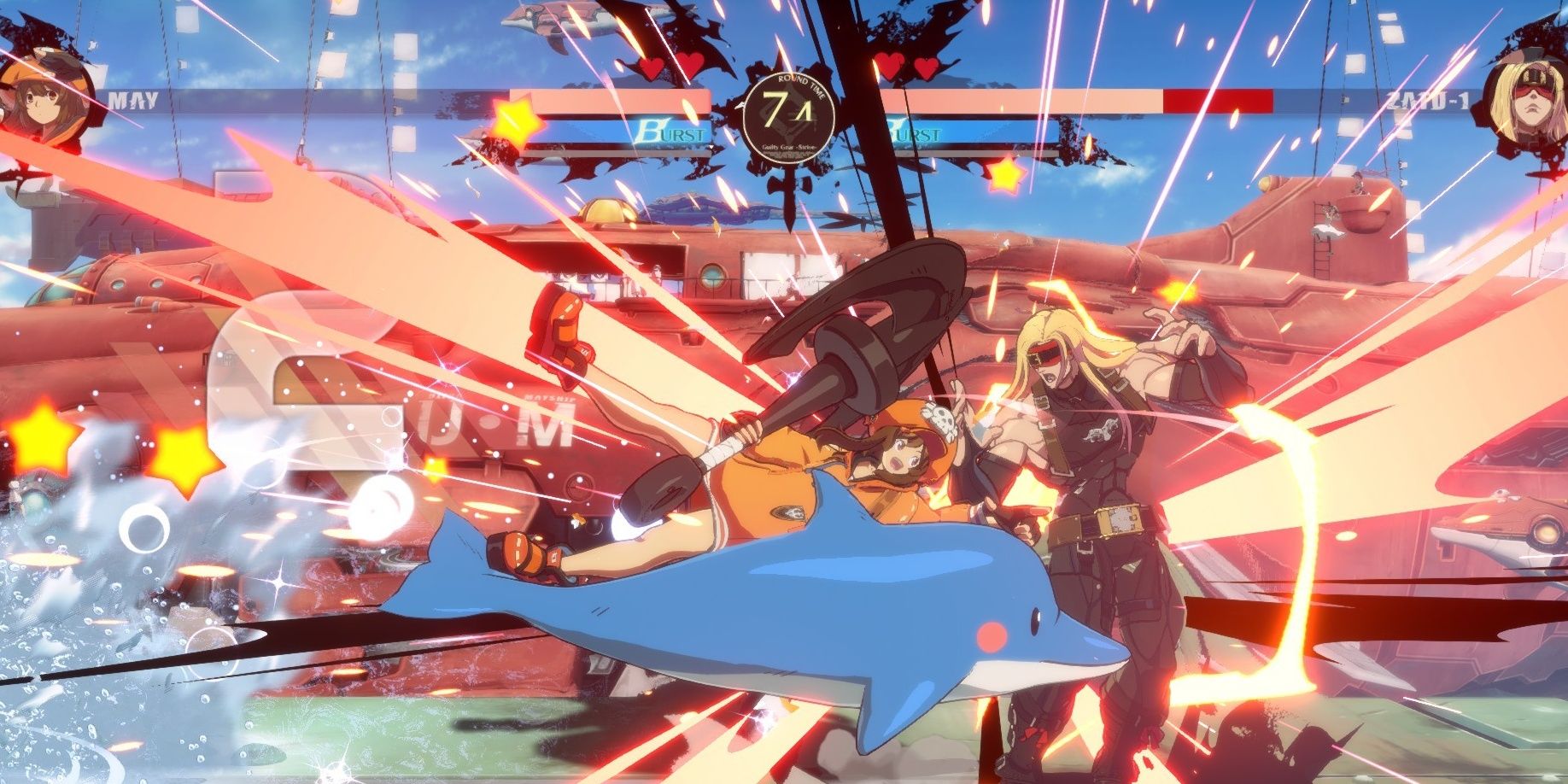 May using a dolphin in combat in Guilty Gear Strive