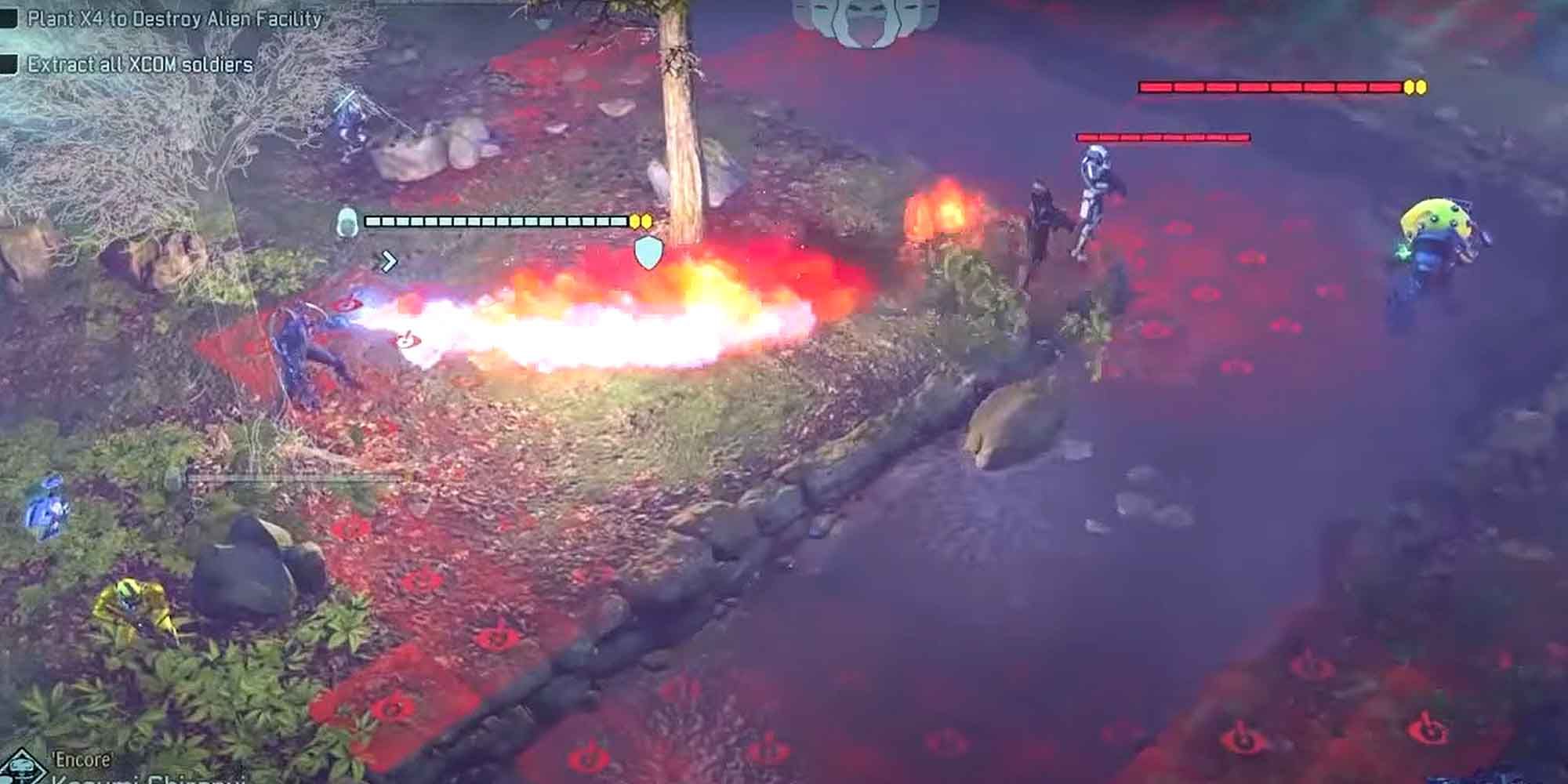 Using the Hellfire Projector flamethrower in Xcom 2