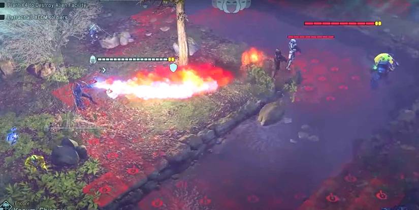 Using the Hellfire Projector flamethrower in Xcom 2