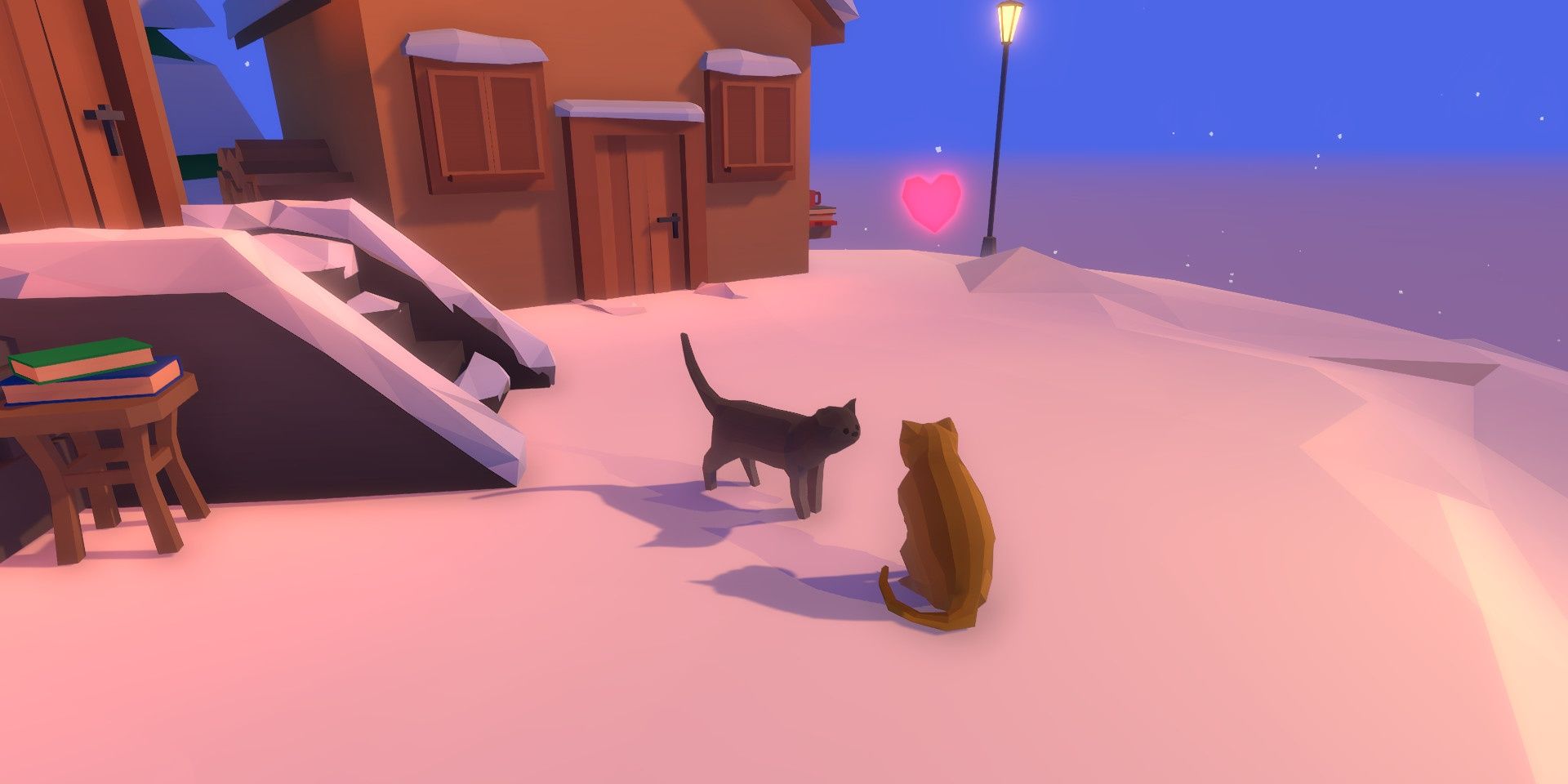 Two cats in a Hidden Paws level in love
