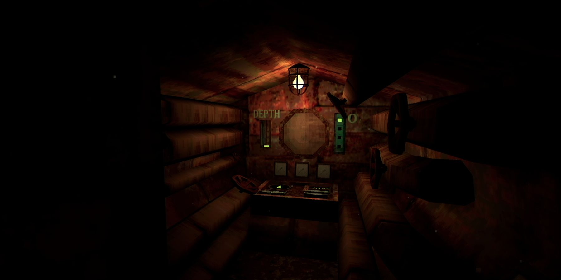 Indie Horror Game Iron Lung Submarine Interior